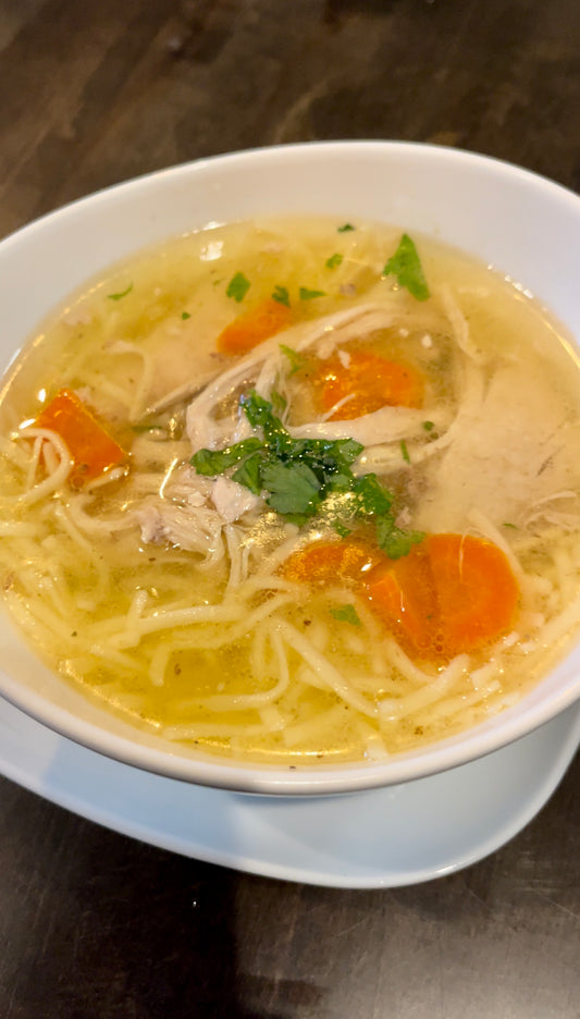 Chicken Noodle Soup with home made noodles